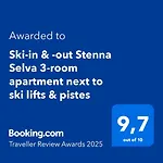 Ski-in Ski-out Direkt An Piste Und Liften - 3-room Stenna Selva Appartement