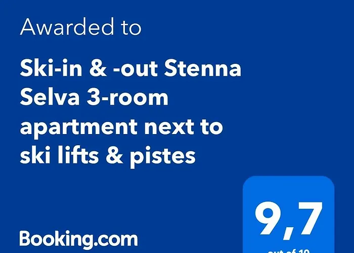 Ski-in Ski-out Direkt An Piste Und Liften - 3-room Stenna Selva 公寓